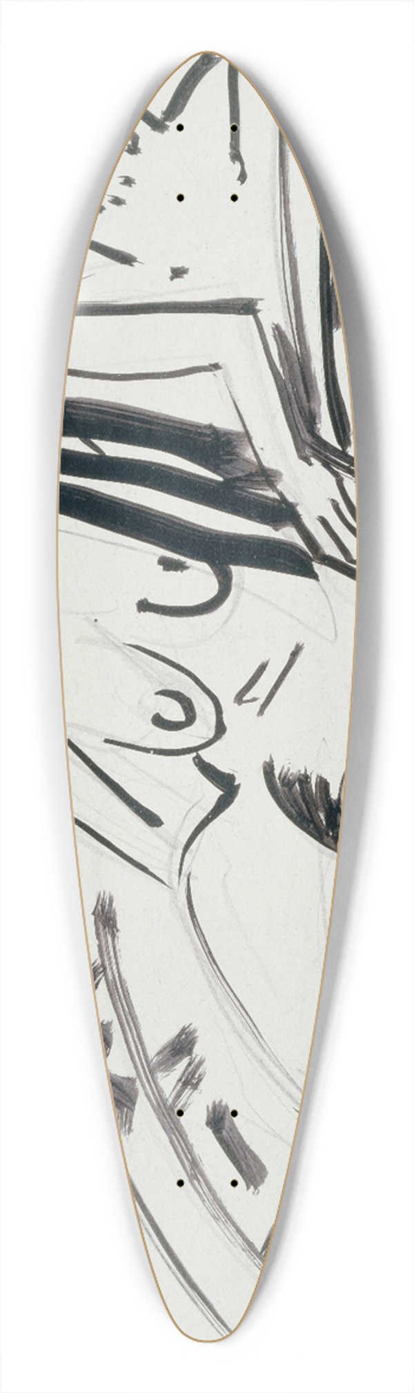 Ernst Ludwig Kirchner - Lying nude 39.3 inch art pintail longboard deck