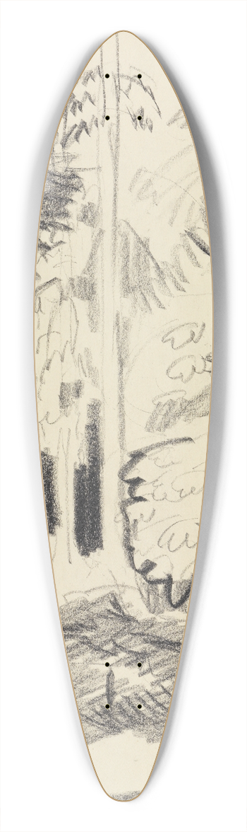 Ernst Ludwig Kirchner - Mischwald 39.3 inch art pintail longboard deck