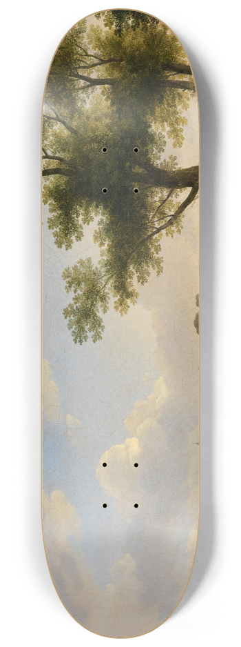 Carl Kuntz - Blick auf Karlsruhe von Sden 8.25 inch art skate deck