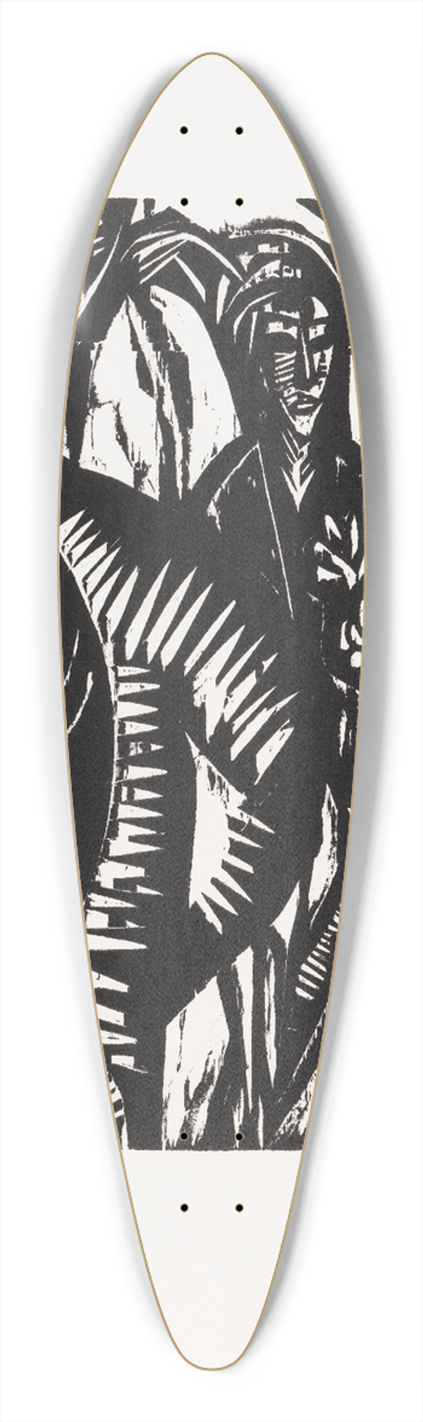 Ernst Ludwig Kirchner - Straenszene, nach dem Regen 39.3 inch art pintail longboard deck