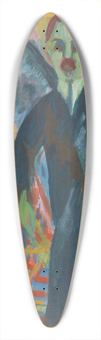 Ernst Ludwig Kirchner - The Nurse 39.3 inch art pintail longboard deck