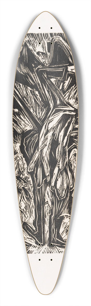 Ernst Ludwig Kirchner - Trinkender Jger 39.3 inch art pintail longboard deck