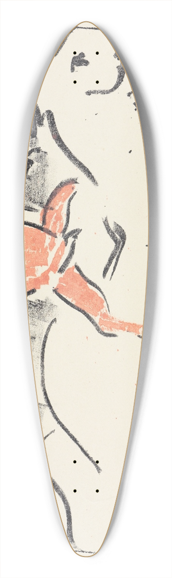 Ernst Ludwig Kirchner - Zirkusreiter auf Schimmel (Jockeyreiter) 39.3 inch art pintail longboard deck