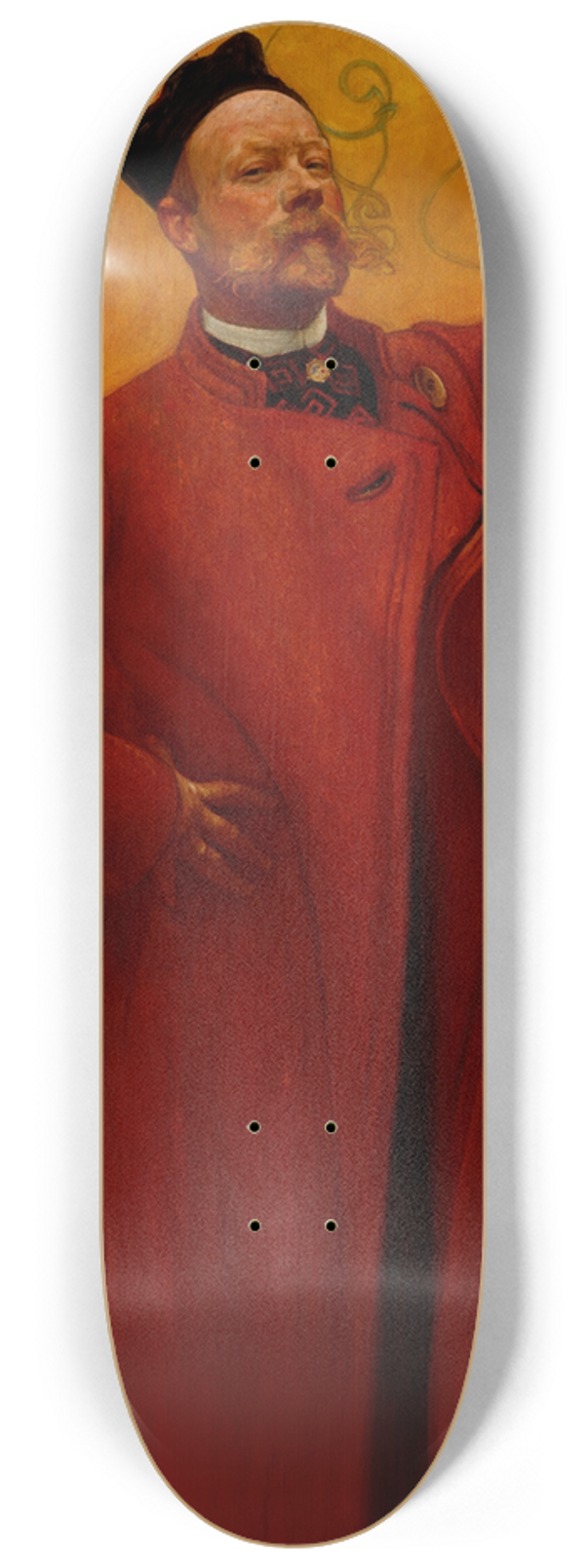 Carl Larsson - Before the Mirror. Self Portait 8.25 inch art skate deck