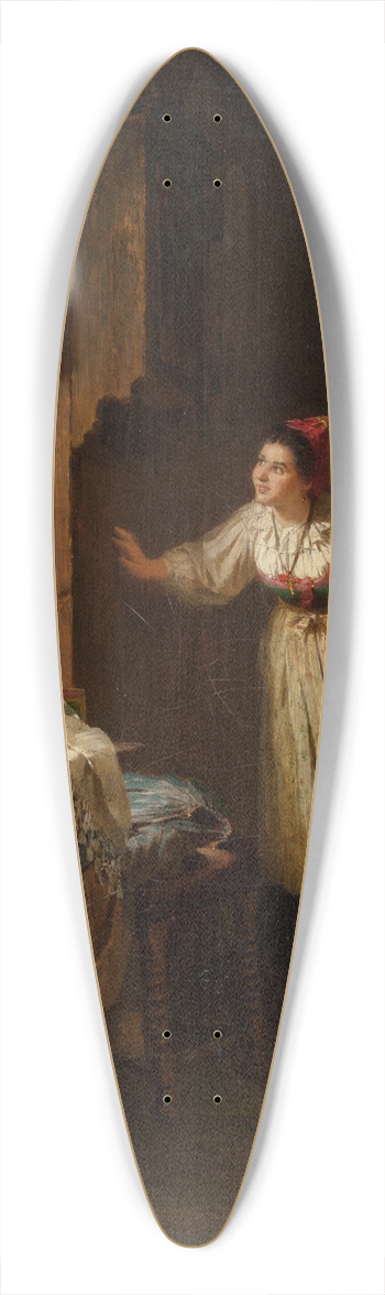 Ernst Meisel - The Courtship 39.3 inch art pintail longboard deck