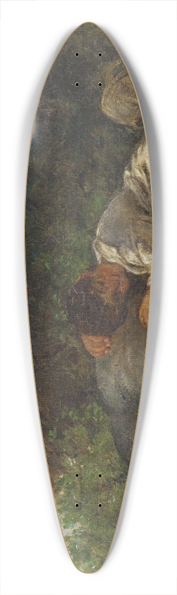 Ernst Meyer - Two friends 39.3 inch art pintail longboard deck
