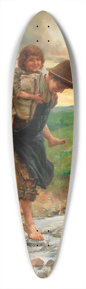 Ernst Nowak - Piggyback 39.3 inch art pintail longboard deck