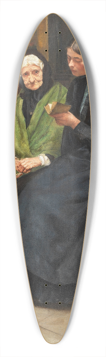 Ernst Oppler - Beim Gebet 39.3 inch art pintail longboard deck