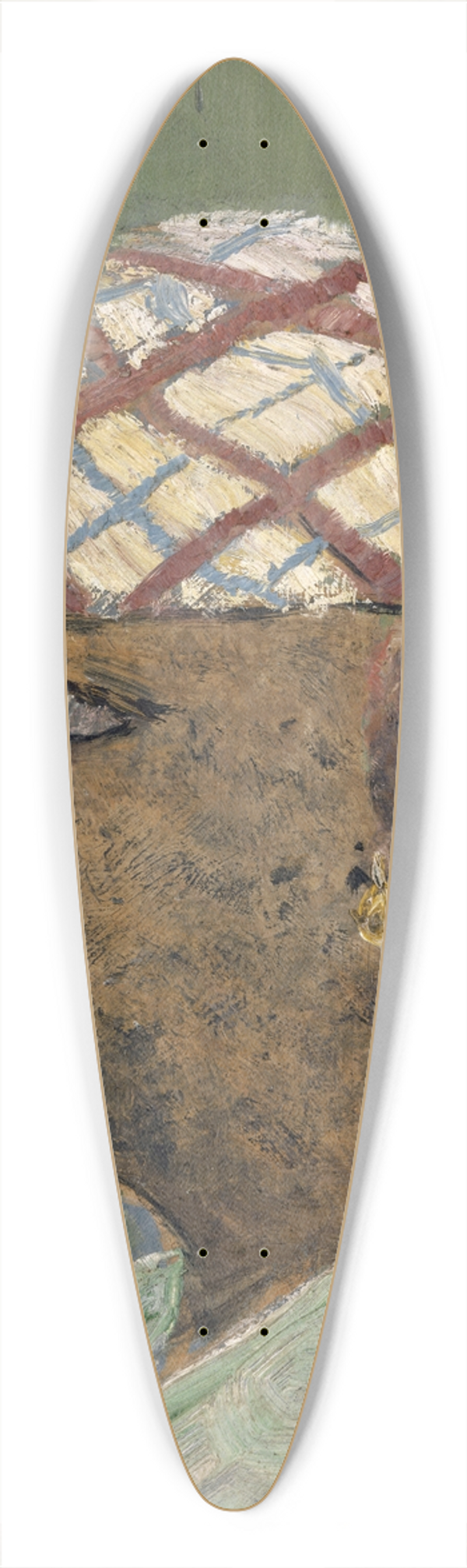 Ernst Schiess - Head of a Woman of the Sudan 39.3 inch art pintail longboard deck