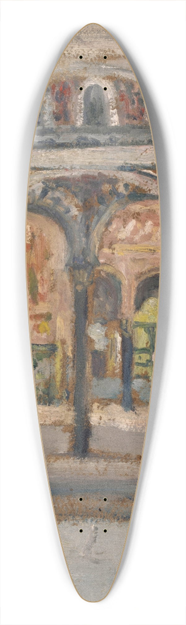 Ernst Schiess - Orientalische Halle 39.3 inch art pintail longboard deck