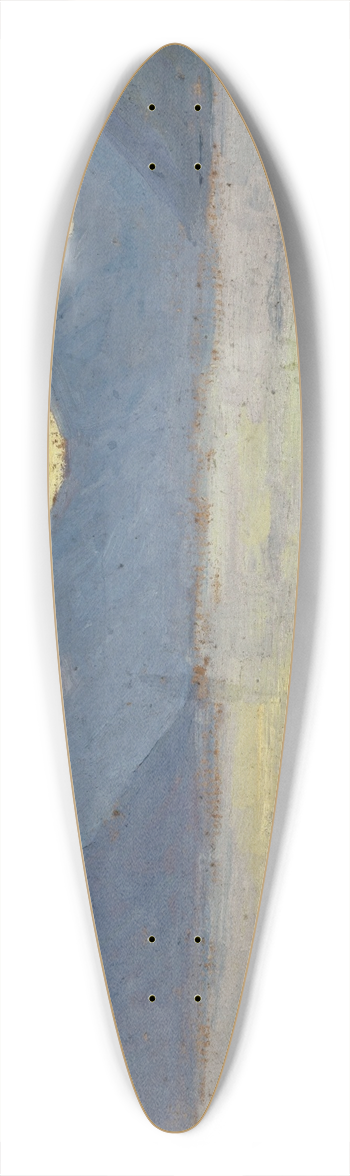 Ernst Schiess - View on the Lake of Lugano toward the Mountains of Porlezza 39.3 inch art pintail longboard deck