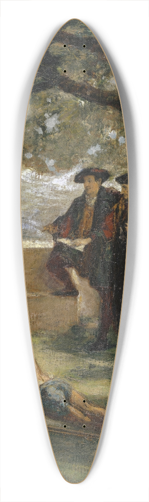 Ernst Stckelberg - Old School and New Life 39.3 inch art pintail longboard deck