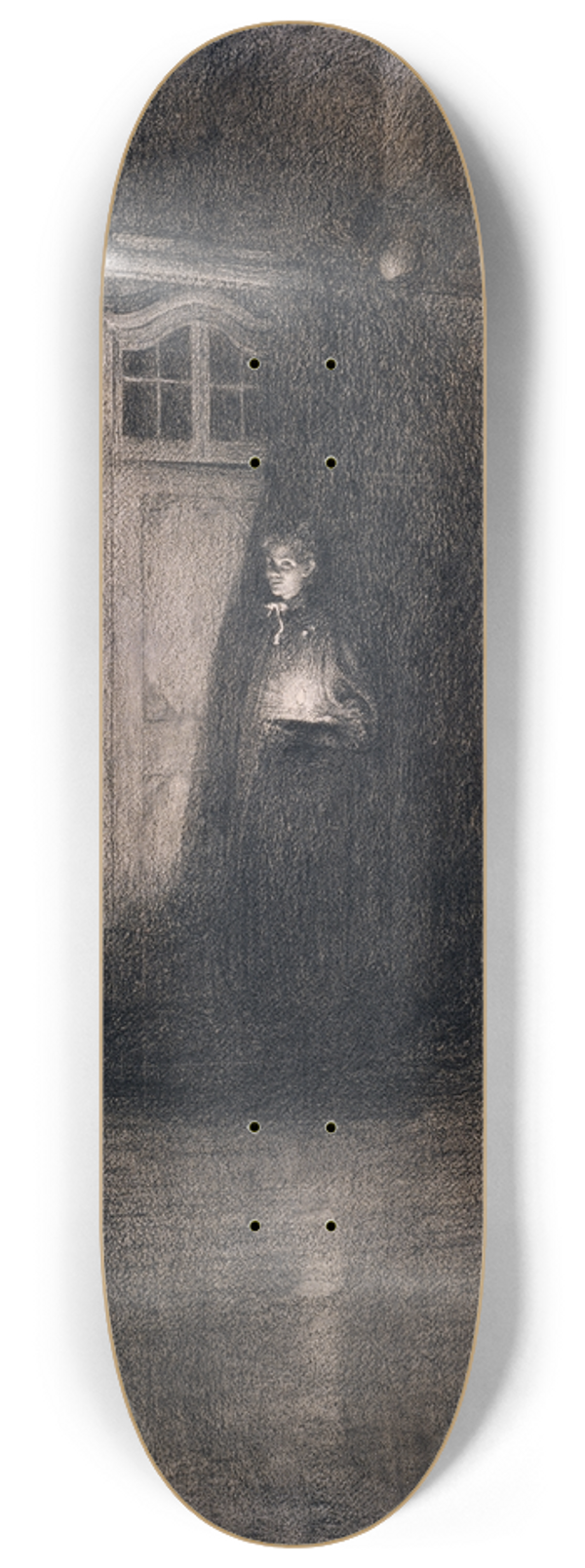 Carl Larsson - Good Night 8.25 inch art skate deck