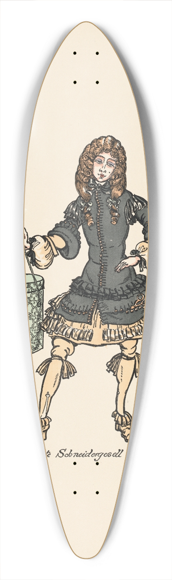 Ernst Stern - Der erste Schneidergesell 39.3 inch art pintail longboard deck