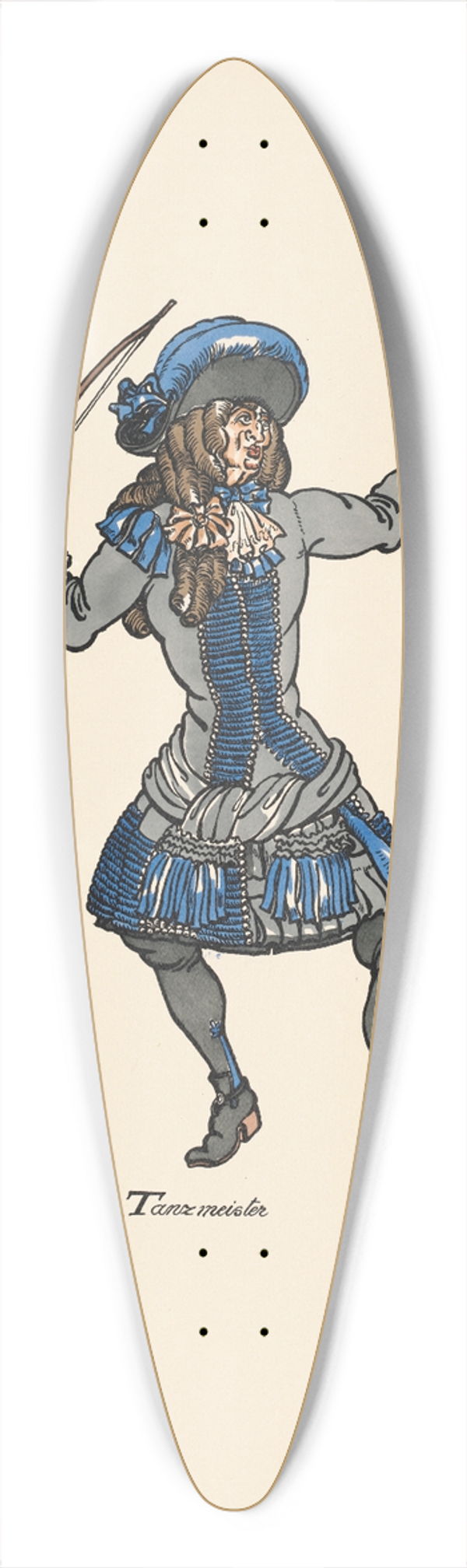 Ernst Stern - Der Tanzmeister 39.3 inch art pintail longboard deck