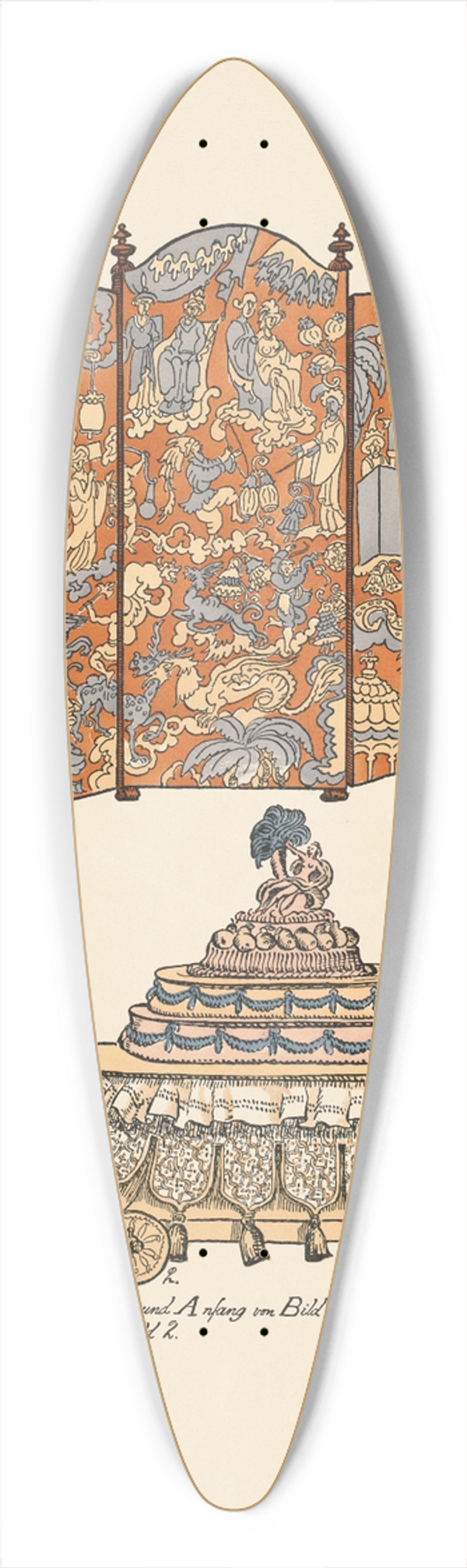 Ernst Stern - Wandschirm und Wgelchen 39.3 inch art pintail longboard deck