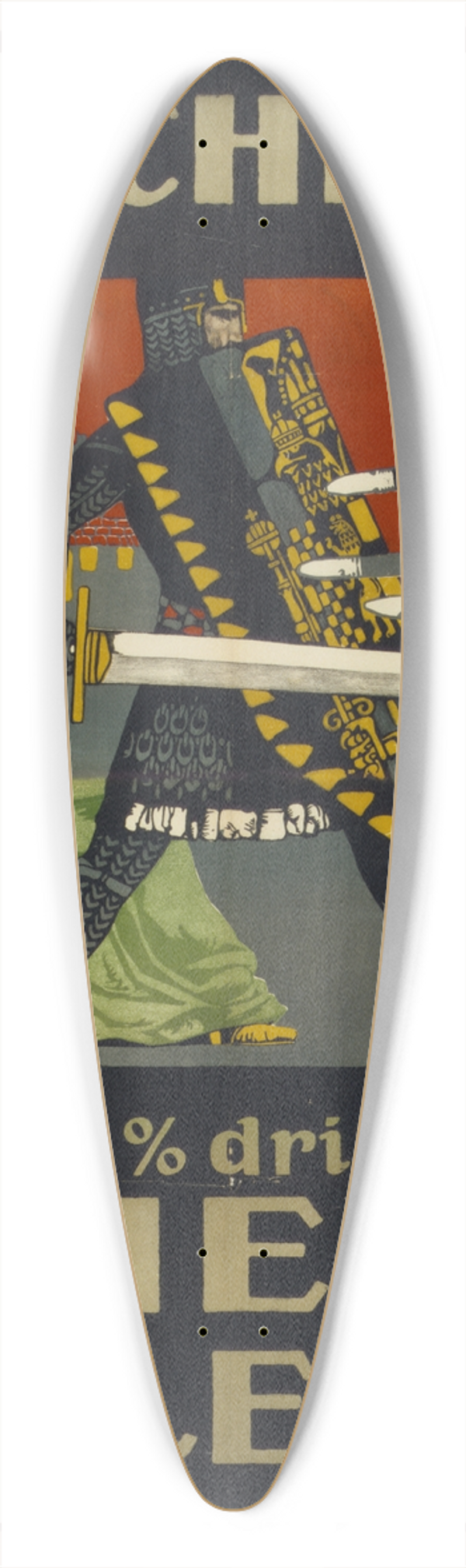 Erwin Puchinger - Zeichnet Kriegsanleihe 39.3 inch art pintail longboard deck