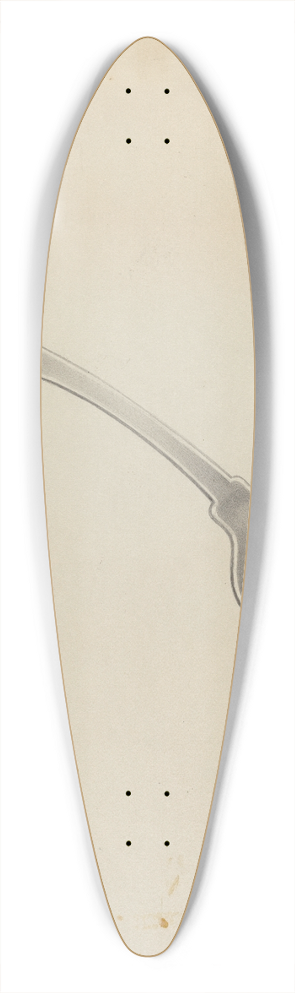 Erwin Schwabe - Silver Spoon 39.3 inch art pintail longboard deck