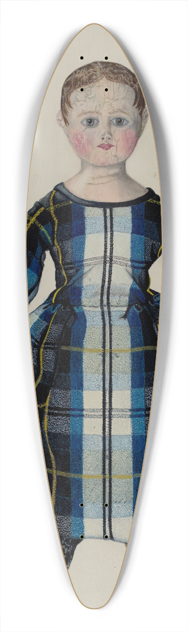 Erwin Stenzel - Doll 39.3 inch art pintail longboard deck