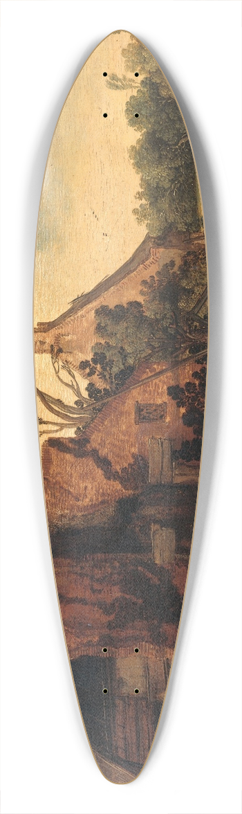 Esaias van de Velde - The Robbery 39.3 inch art pintail longboard deck