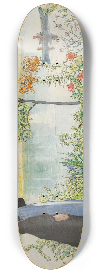 Carl Larsson - Karin By The Shore 8.25 inch art skate deck