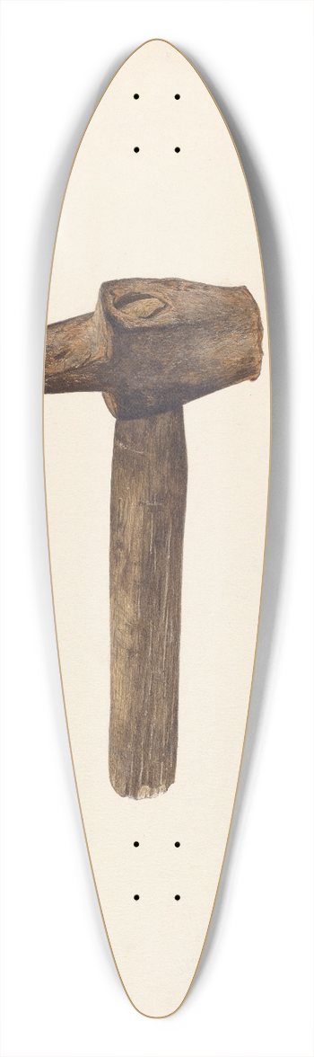 Ethel Dougan - Blacksmiths Hammer 39.3 inch art pintail longboard deck