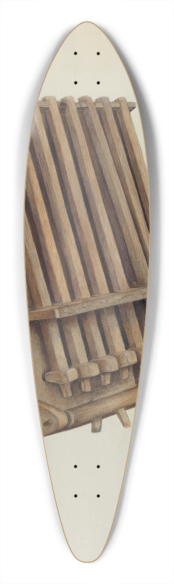 Ethel Dougan - Dumbbell of Crotullum 39.3 inch art pintail longboard deck
