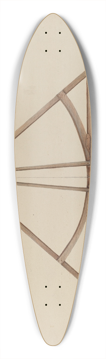 Ethel Dougan - Road Level 39.3 inch art pintail longboard deck