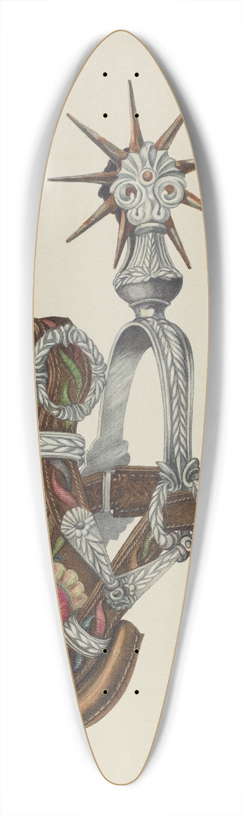 Ethel Dougan - Womans Spur 39.3 inch art pintail longboard deck