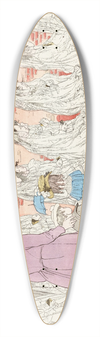 Ethel Mars - Piety 39.3 inch art pintail longboard deck