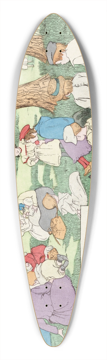 Ethel Mars - Wistfulness 39.3 inch art pintail longboard deck
