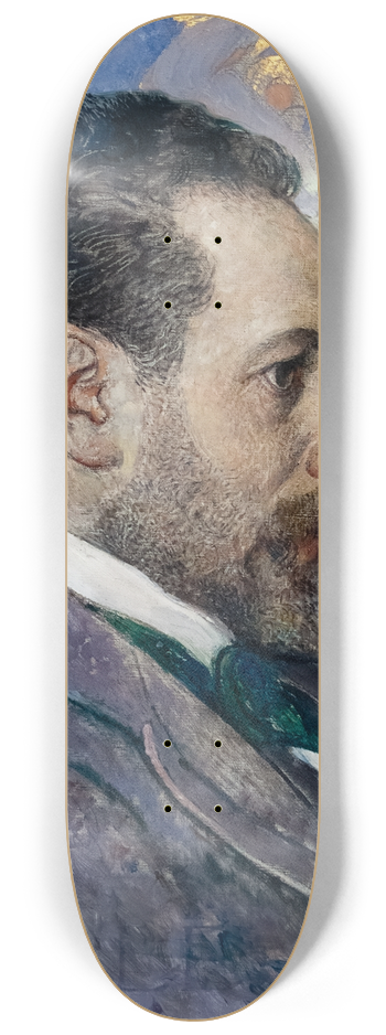 Carl Larsson - Portrait of Oscar Levertin 8.25 inch art skate deck