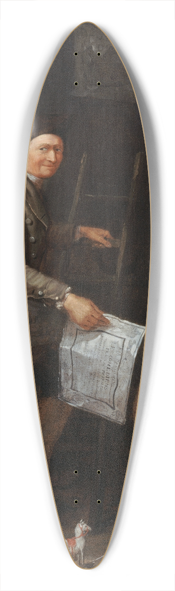 Etienne Jeaurat - Le Colleur daffiche 39.3 inch art pintail longboard deck