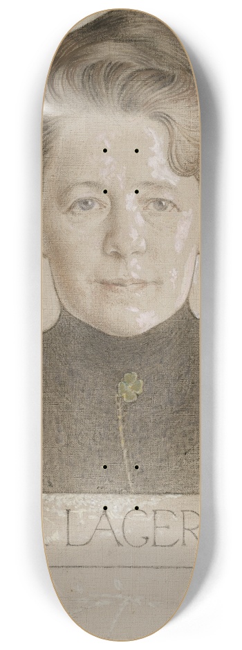 Carl Larsson - The Author Selma Lagerlf 8.25 inch art skate deck