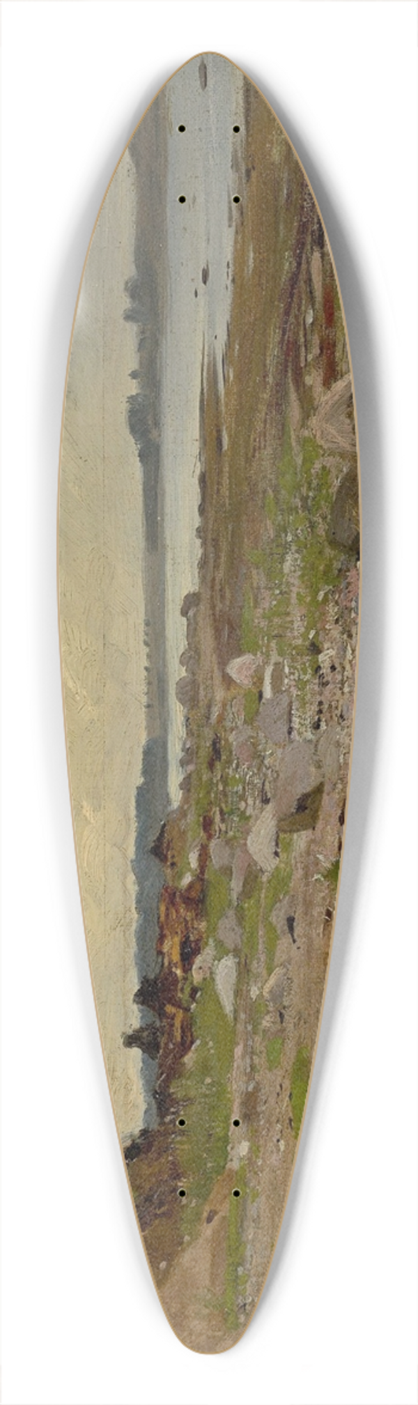Eugen Dcker - Steiniges Ufer 39.3 inch art pintail longboard deck