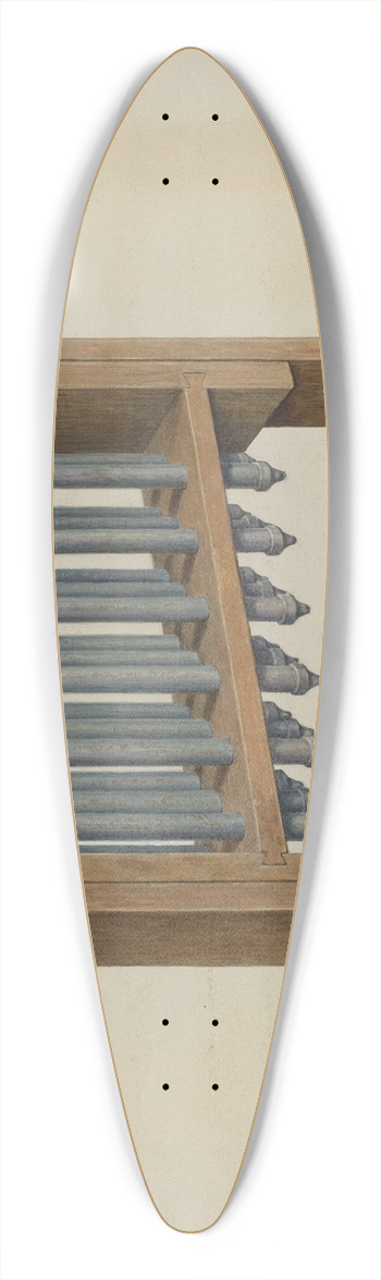 Eugene Croe - Candle Mold 39.3 inch art pintail longboard deck