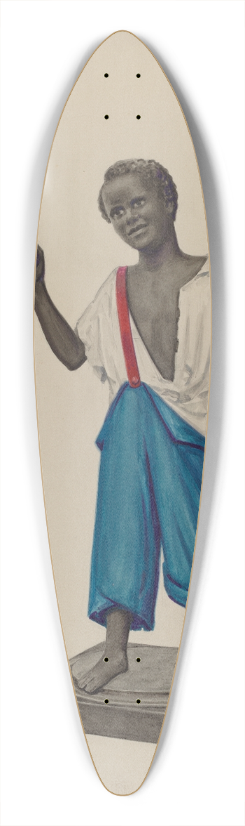 Eugene Croe - Cast Iron Hitching Post 39.3 inch art pintail longboard deck