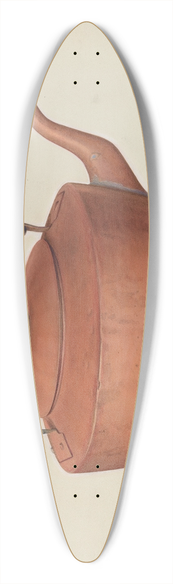 Eugene Croe - Copper Tea Kettle 39.3 inch art pintail longboard deck