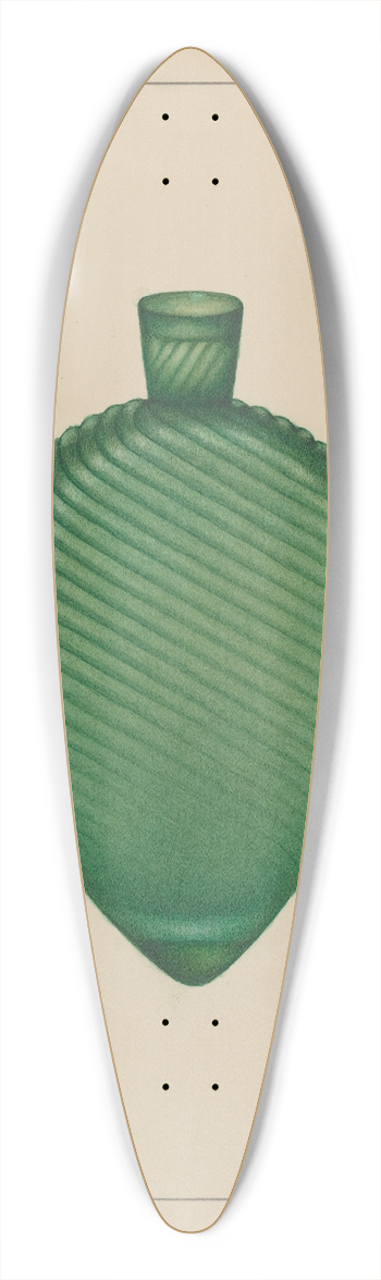 Eugene La Foret - Flask 39.3 inch art pintail longboard deck