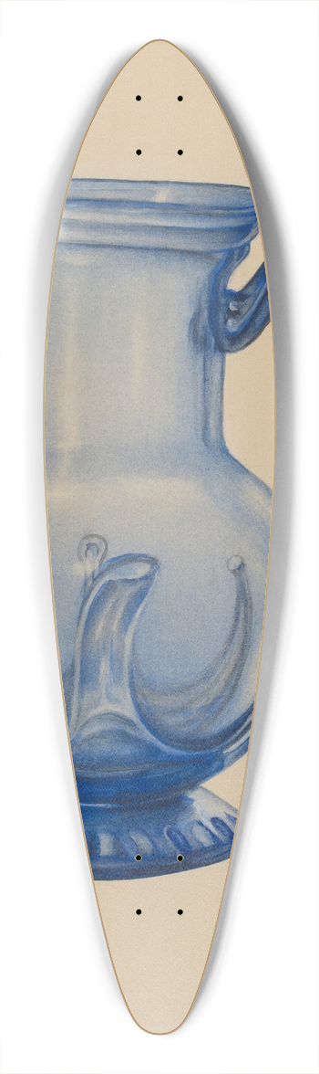 Eugene La Foret - Pitcher 39.3 inch art pintail longboard deck