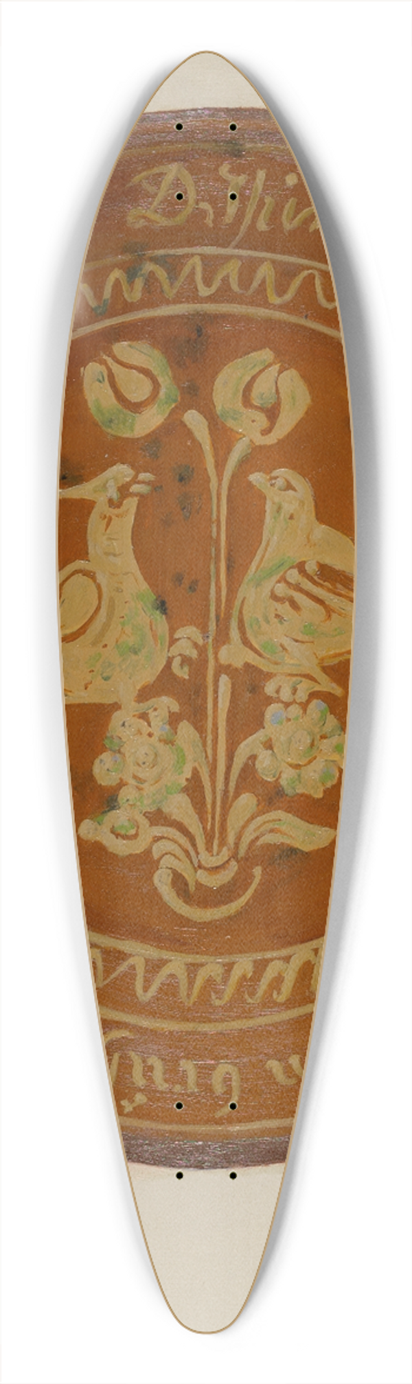 Eugene Shellady - Plate 39.3 inch art pintail longboard deck