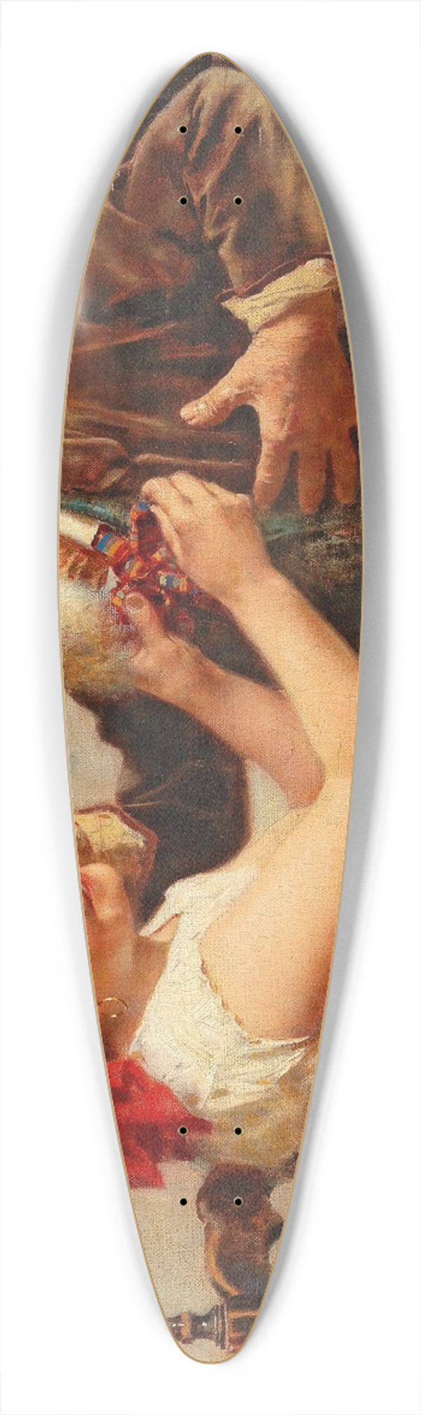 Eugenio Zampighi - The Bow Tie 39.3 inch art pintail longboard deck