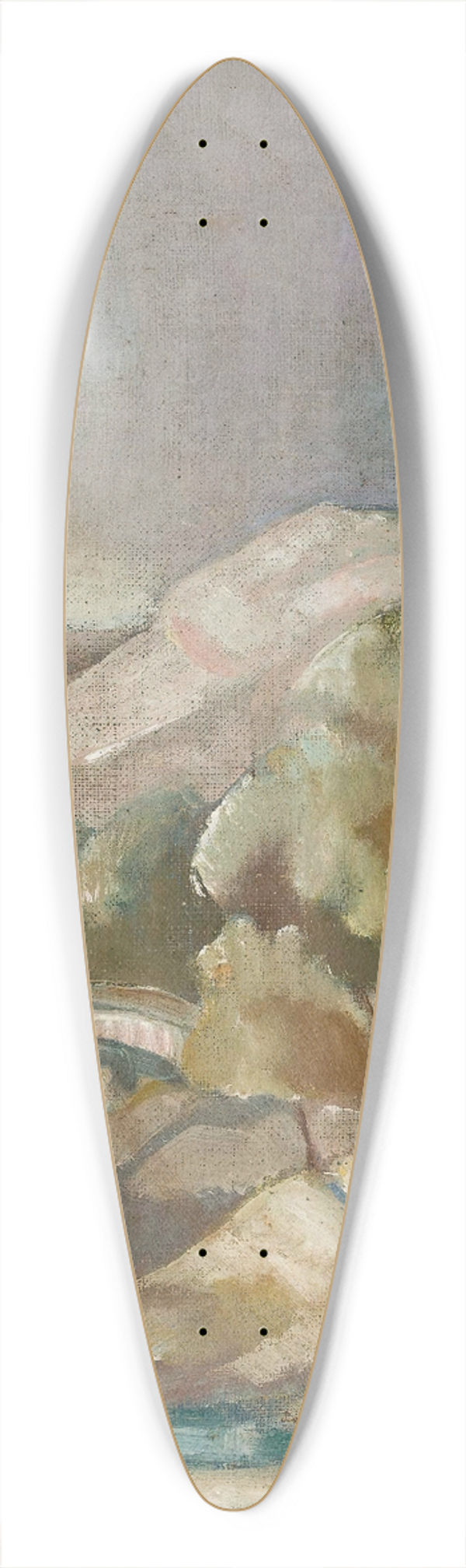 Eugeniusz Zak - Landscape 39.3 inch art pintail longboard deck