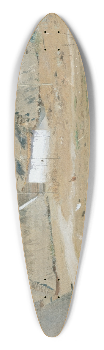 Eugen Jettel - Dorfpartie Strohhtten aus Staatz 39.3 inch art pintail longboard deck
