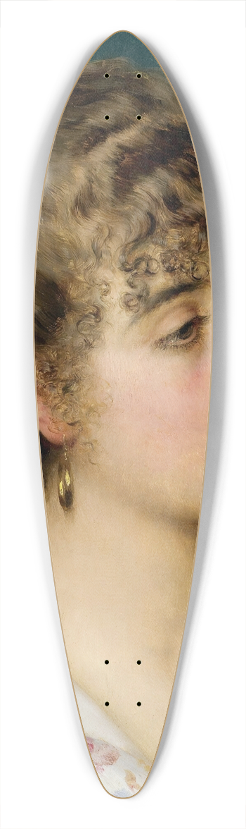 Eugen von Blaas - La Bella Veneziana 39.3 inch art pintail longboard deck