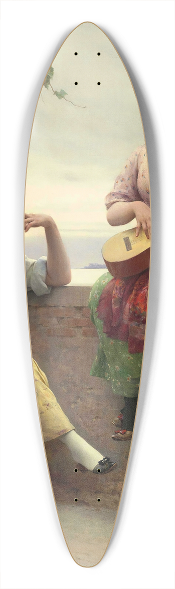 Eugen von Blaas - Venetian Melody 39.3 inch art pintail longboard deck