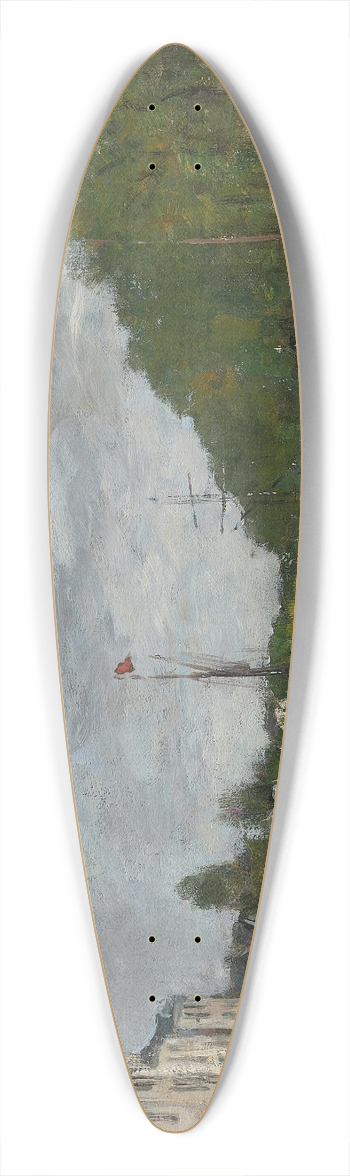 Eugne Boudin - Bruxelles, le canal de lalle verte 39.3 inch art pintail longboard deck
