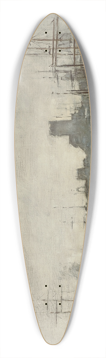 Eugne Boudin - Fcamp, Le port 39.3 inch art pintail longboard deck