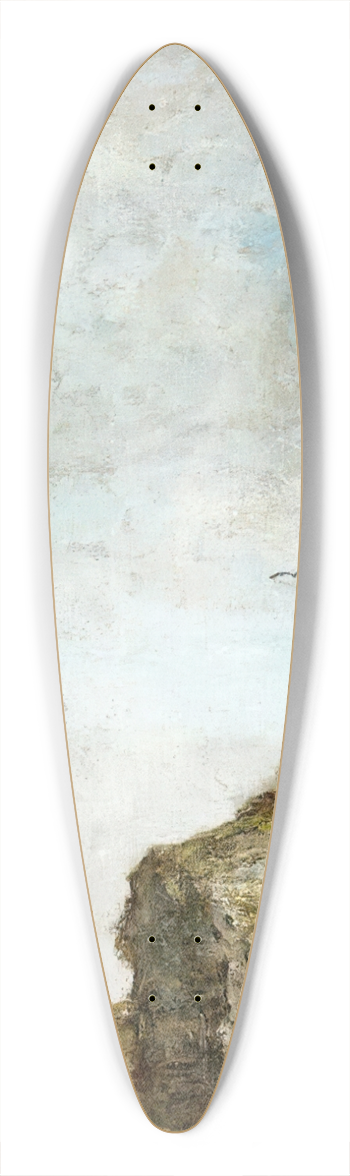 Eugne Boudin - La Chasse Aux Perdrix Sur La Falaise 39.3 inch art pintail longboard deck