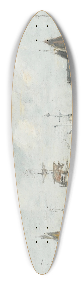 Eugne Boudin - Le Havre. Lavant-Port 39.3 inch art pintail longboard deck
